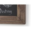 Premium Wooden Blackboard, 36 x 42 x 4 cm, 100% Spruce Wood Frame, Natural & Black Finish | Ideal for Home, Office, & Classroom Use
