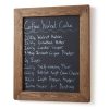Premium Wooden Blackboard, 36 x 42 x 4 cm, 100% Spruce Wood Frame, Natural & Black Finish | Ideal for Home, Office, & Classroom Use