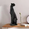 Hand-Painted Decorative Object, Black, 15 x 43 x 15 cm | 100% Polyester, Unique Color Variations | Perfect for Home Decor & Accent Pieces