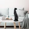 Hand-Painted Decorative Object, Black, 15 x 43 x 15 cm | 100% Polyester, Unique Color Variations | Perfect for Home Decor & Accent Pieces