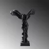 Hand-Painted Decorative Object, Black, 28 x 40 x 18 cm | 100% Polyester, Unique Color Variations | Perfect for Home Decor & Accent Pieces