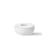 Elegant White Ceramic Candlestick, 12 x 12 x 5 cm | 100% Ceramic | Perfect for Home Decor, Weddings & Special Occasions, Stylish & Timeless Design