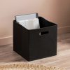 Stylish Black Felt Basket, 30 x 30 x 30 cm | 100% Felt Material | Ideal for Organizing & Storage | Care Instructions: Wipe Clean Only