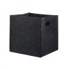 Stylish Black Felt Basket, 30 x 30 x 30 cm | 100% Felt Material | Ideal for Organizing & Storage | Care Instructions: Wipe Clean Only