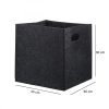 Stylish Black Felt Basket, 30 x 30 x 30 cm | 100% Felt Material | Ideal for Organizing & Storage | Care Instructions: Wipe Clean Only