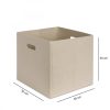 Stylish Cream Felt Basket, 30 x 30 x 30 cm | 100% Felt, Non-Machine Washable | Ideal for Organizing Home & Office, Soft & Elegant Design
