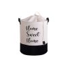 Stylish White Felt Basket, 37 x 40 cm | 70% Polyester & 30% Cotton | Easy to Clean with Damp Cloth | Perfect for Organizing Home & Office