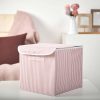 Stylish Felt Storage Box, 30x30x30 cm, Powder Color | 70% Polyester & 30% Cotton | Easy to Clean with Damp Cloth | Perfect for Organizing Home & Office