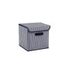 Navy Blue Felt Storage Box, 30 x 30 x 30 cm | 70% Polyester & 30% Cotton | Stylish & Functional Organizer, Easy to Clean with Damp Cloth