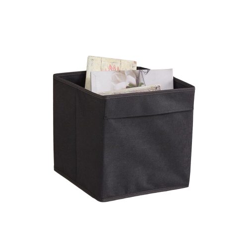 Stylish Black Felt Storage Box, 30 x 30 x 30 cm | 70% Polyester & 30% Cotton | Easy to Clean with Damp Cloth | Perfect for Organizing Home & Office