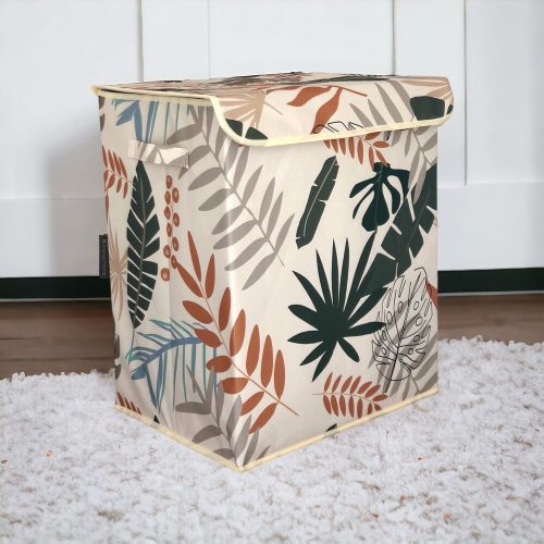 Stylish Green Felt Storage Box, 40 x 49 x 30 cm, 67L | 100% Terrycloth, Easy to Clean with Damp Cloth | Perfect for Organizing Home & Office