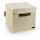 Stylish Felt Storage Box, Cream, 30 x 30 x 30 cm | 100% Terrycloth, Easy to Clean with Damp Cloth | Perfect for Organizing Home & Office Spaces
