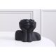 Elegant Black Ceramic Vase, 19 x 11 x 16 cm | 100% Ceramic, Perfect for Home Decor & Floral Arrangements | Stylish & Modern Design