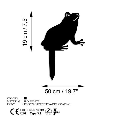 Elegant Black Decorative Object, 34 x 22 cm, 100% Metal (1.5 mm Thick) | No Assembly Required, Perfect for Modern Home Decor & Accents