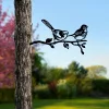 Hand-Painted Decorative Object, Black Metal, 50 x 26 cm | 100% Metal (1.5 mm Thickness) | No Assembly Required, Unique Color Variations for Elegant Home Decor