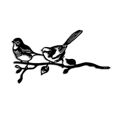 Hand-Painted Decorative Object, Black Metal, 50 x 26 cm | 100% Metal (1.5 mm Thickness) | No Assembly Required, Unique Color Variations for Elegant Home Decor