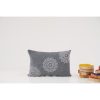 Handmade Dark Grey Chenille Cushion, 40 x 60 cm | 100% Fiber Filling | Soft & Stylish Accent for Home Decor, Perfect for Living Room & Bedroom