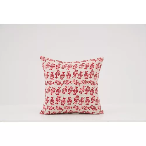 Handmade Cream Chenille Cushion, 50 x 50 cm | 100% Fiber Filling | Soft & Stylish Decor for Living Room, Bedroom, and Cozy Spaces