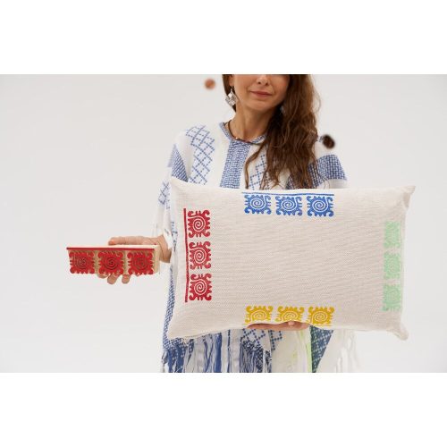 Handmade Chenille Cushion Cover, Cream, 40 x 60 cm | 100% Soft & Cozy | Perfect for Living Room, Bedroom, and Elegant Home Decor