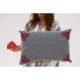 Handmade Dark Grey Chenille Cushion Cover, 40 x 60 cm | 100% Soft & Cozy | Perfect for Home Decor, Living Room & Bedroom Accent | Elegant Design