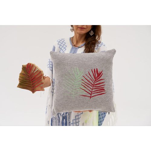 Handmade Chenille Cushion Cover, Grey, 50 x 50 cm | Soft & Cozy | Perfect for Home Decor, Living Room, and Bedroom | Stylish & Durable Design