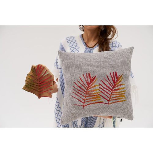 Handmade Chenille Cushion Cover, Grey, 50 x 50 cm | Soft & Cozy | Perfect for Home Decor, Living Room, and Bedroom | Stylish & Durable Design