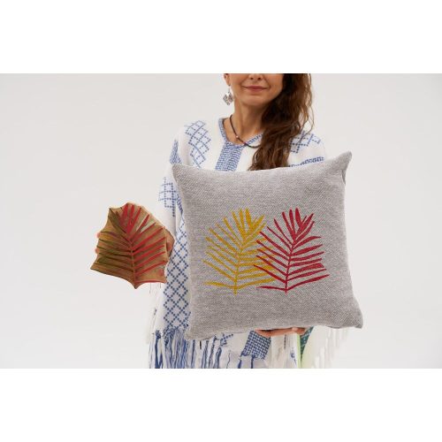 Handmade Chenille Cushion Cover, Grey, 50 x 50 cm | Soft & Cozy | Perfect for Home Decor, Living Room, and Bedroom | Stylish & Durable Design