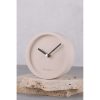 Elegant Beige Decorative Clock, 12 cm x 4 cm | 100% Concrete Design | Stylish Accent for Home & Office Decor, Modern & Durable