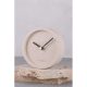 Elegant Beige Decorative Clock, 12 cm x 4 cm | 100% Concrete Design | Stylish Accent for Home & Office Decor, Modern & Durable