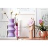 Elegant Lilac Ceramic Vase, 11 x 29 x 11 cm | 100% High-Quality Ceramic | Perfect for Home Decor & Floral Arrangements, Stylish & Modern Design