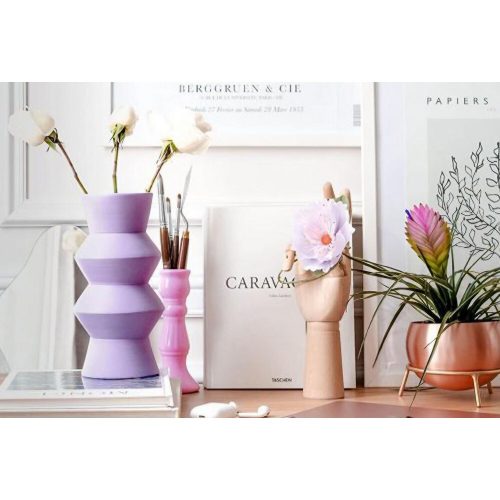 Elegant Lilac Ceramic Vase, 11 x 29 x 11 cm | 100% High-Quality Ceramic | Perfect for Home Decor & Floral Arrangements, Stylish & Modern Design