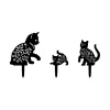Elegant Black Decorative Object Set (3 Pieces) | 100% Metal, 1.5 mm Thickness | Sizes: 40x36cm, 18x22cm, 30x26cm | No Assembly Required, Perfect for Home Decor