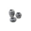Elegant Candlestick Set (3 Pieces) - 100% Sicily Lila Marble, White | Small: 8x3cm, Medium: 8x6cm, Large: 8x9cm | Perfect for Home Decor & Special Occasions