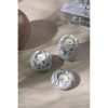 Elegant Candlestick Set (3 Pieces) - 100% Sicily Lila Marble, White | Small: 8x3cm, Medium: 8x6cm, Large: 8x9cm | Perfect for Home Decor & Special Occasions