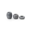 Elegant Candlestick Set (3 Pieces) in Verona Grey Marble | Small: 8x3 cm, Medium: 8x6 cm, Large: 8x9 cm | Perfect for Home Decor & Ambiance