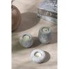 Elegant Candlestick Set (3 Pieces) in Verona Grey Marble | Small: 8x3 cm, Medium: 8x6 cm, Large: 8x9 cm | Perfect for Home Decor & Ambiance