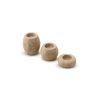 Elegant Candlestick Set (3 Pieces) - 100% Travertine Marble, Beige | Small: 3cm, Medium: 6cm, Large: 9cm | Perfect for Home Decor & Special Occasions