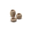 Elegant Candlestick Set (3 Pieces) - 100% Travertine Marble, Beige | Small: 3cm, Medium: 6cm, Large: 9cm | Perfect for Home Decor & Special Occasions
