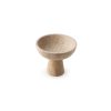 Elegant Footed Bowl, 20 cm Diameter x 17 cm Height, 100% Travertine Marble, Beige | Perfect for Home Decor & Centerpieces, Stylish & Durable Design