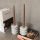 Elegant Candlestick Set (2 Pieces), Verona Grey Marble, Tall: 12 cm, Short: 6 cm | Stylish Grey Design for Modern Home Décor & Ambiance