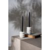 Elegant Candlestick Set (2 Pieces), 100% Thassos Marble, White | Tall: 9cm Dia x 12cm H, Short: 9cm Dia x 6cm H | Perfect for Home Decor & Special Occasions