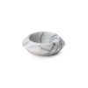 Elegant White Bowl, 23 cm Diameter, 7 cm Height | 100% Sicily Lila Marble | Perfect for Serving & Decor | Stylish Addition to Any Home