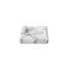 Elegant White Ashtray, 12 x 12 x 2 cm, 100% Sicily Lila Marble | Stylish & Durable Design for Home, Office, or Outdoor Use | Perfect Gift Idea