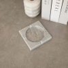 Elegant Verona Grey Marble Ashtray, 12 x 12 x 2 cm | 100% Natural Marble | Stylish & Functional Design for Home & Office Decor