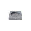Elegant Verona Grey Marble Ashtray, 12 x 12 x 2 cm | 100% Natural Marble | Stylish & Functional Design for Home & Office Decor