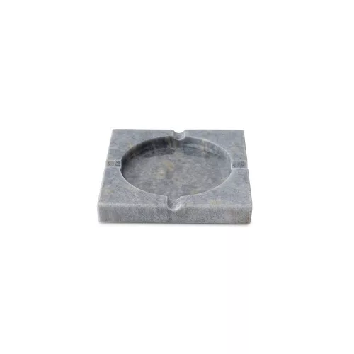 Elegant Verona Grey Marble Ashtray, 12 x 12 x 2 cm | 100% Natural Marble | Stylish & Functional Design for Home & Office Decor