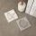 Elegant Marble Ashtray, 12 x 12 x 2 cm | 100% Sicily Lila & Verona Grey Marble | Stylish White & Grey Design for Home & Office Décor