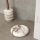 Elegant White Marble Ashtray, 13 cm Diameter, 100% Sicily Lila Marble | Stylish & Functional Design for Home or Office | Perfect Gift Idea