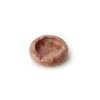 Elegant Red Travertine Marble Ashtray, 13 cm Diameter | 100% Natural Stone, Rich Red & Brown Colors | Perfect for Home Decor & Smoking Accessories