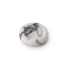 Elegant Ashtray Set (2 Pieces), 100% Red Travertine & Sicily Lila Marble, 13 cm Diameter | Stylish & Functional for Home or Office Decor